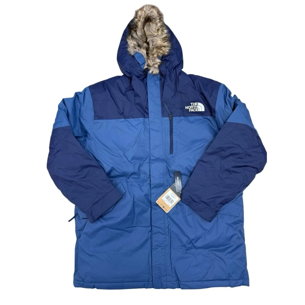 The North Face Men's Bedford Full Zip Shady Blue Down Parka, Size 2XL